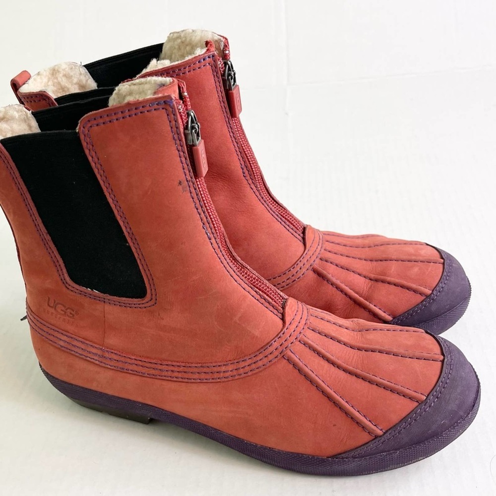 womens tall leather duck boots